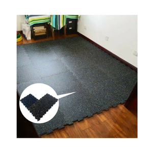 Non Slip Outdoor Easy Installation Interlocking <strong>Rubber</strong> <strong>Gym</strong> Flooring Tiles <strong>Mats</strong> - Product Image 5