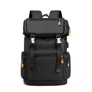 Custom Laptop <b>Backpack</b> <b>Black</b> <b>Backpack</b> Roll Top Water Resistant Lightweight <b>Man</b> Business Rucksack School <b>Backpack</b> - Product Image 1