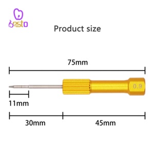 Kit pegangan Driver sekrup gigi, alat reparasi gigi palsu Universal - Product Image 4