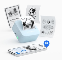 Mini-imprimante thermique portable personnalisée sans fil pour étiquettes autocollantes, idéale pour les étudiants, les notes d'étude, le journalisation, le bricolage et le scrapbooking