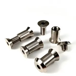 Custom Stainless Steel Double Lock Bolts Screws Flat Head Allen For Furniture Metric Measurement System