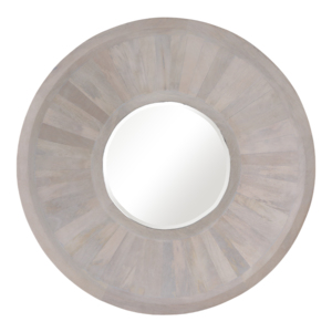 Specchio da parete moderno in legno, rotondo, decorativo per camera da letto, corridoio, ingresso, soggiorno - Product Image 1