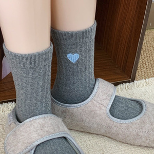 Calcetines de mujer con rayas grises, cuadros, poliéster, termoabsorbentes, estilo otoño W2016 - Product Image 2