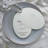 Ensemble de cartes de vœux personnalisées au design vintage, menu de mariage ovale, cartes RSVP personnalisées en carton, logo personnalisé