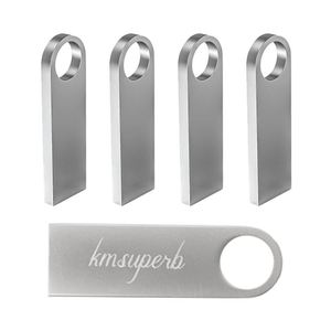 Petite clé USB portable en métal, forme de clé USB originale en acier de 8 Go avec trou - Product Image 4