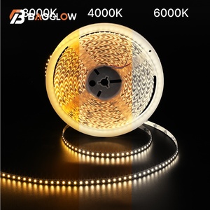 Prix d'usine, bande lumineuse LED flexible 6W 12/24 volts 8mm SMD 2835, 120 LED, bande lumineuse 12V pour meubles de chambre à coucher, 120 LED en rouleau, argentée - Product Image 5