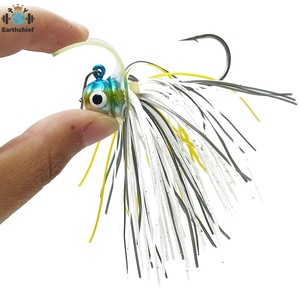 Leurres de pêche au jigging 19g, Chatterbait, Têtes plombées, Jupes en silicone, Leurres de pêche spinner, Jigheads Scrounger - Product Image 3