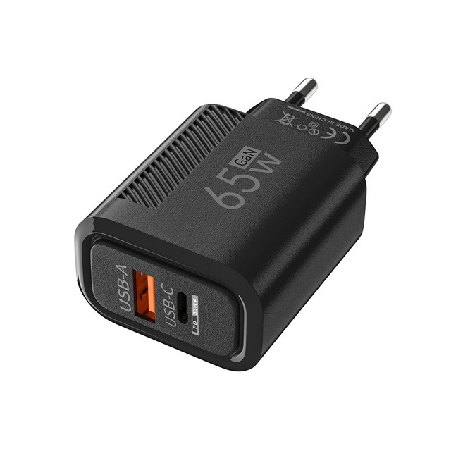 65W USB C Wall Charger 2-Port Fast Charging Adapter for Phone 15/14 Pro Max Xiao Mi 14 Mobile Targeted Line Chargers Adapters