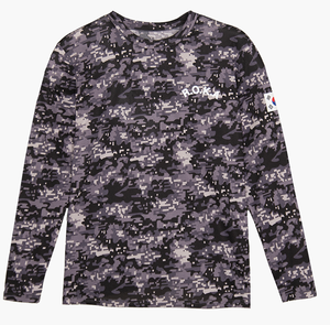 ROKA เสื้อยืดแขนยาวลายพรางดิจิตอลสไตล์เกาหลีผู้ชาย'เสื้อผ้ากีฬากลางแจ้งแบบลำลอง 100% โพลีเอสเตอร์น้ำหนักเบา - Product Image 2