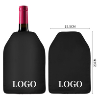 Manchon rafraîchissant pour bouteille de vin et de boissons, promotionnel, personnalisé, avec gel et pack de glace