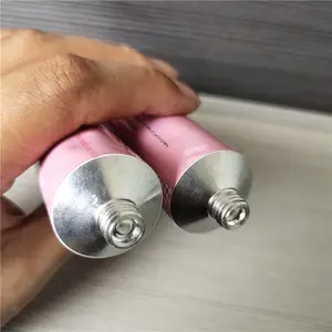 Диаметр 25 мм розовые трубки для косметических кремов 30 мл Пустые алюминиевые трубки мягкая металлическая упаковка поставка из Китая