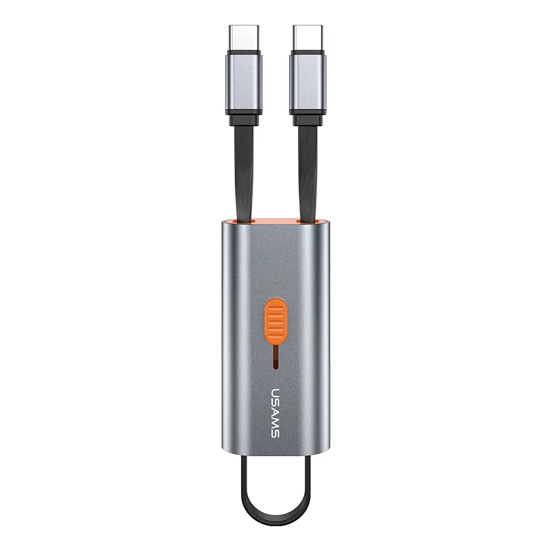 USAMS Bán Buôn USB OTG Adapter Dữ Liệu Sạc Cáp Type-C 60 Wát Sạc Nhanh OTG Cable Cho Iphone Máy Tính Xách Tay