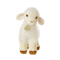 2025 usine personnalisé mignon mouton noir balle en peluche Super doux mouton potelé pour enfants avec PP matériau de remplissage cadeau