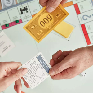 Jeu de cartes de trading Monopoli pour adultes en gros personnalisé, jeu de société familial pour amis, jeu de société en papier, impression - Product Image 2