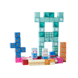 Hoge Kwaliteit 3d Magnetische Bouwstenen Set Creatieve Diy Wereld Magneet Kubus Plastic Materiaal - Product Image 3