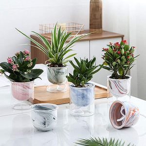 Maceta con Autorriego, Diseño Lindo con Letras 'Good Morning', <span class=keywords><strong>para</strong></span> Plantas Pequeñas y Flores, Decoración de Baño - Product Image 6