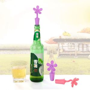 Bouchon de bouteille de vin en silicone de qualité alimentaire 2025 en forme de fleur pour conserver la fraîcheur des bouteilles de bière - Product Image 5