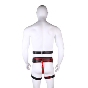 Harnais de Contrôle Maître Oathfire avec Sangle de Cou et Ceinture pour Homme, Sangles en Cuir pour Bondage et Plaisir Sexuel - Product Image 4