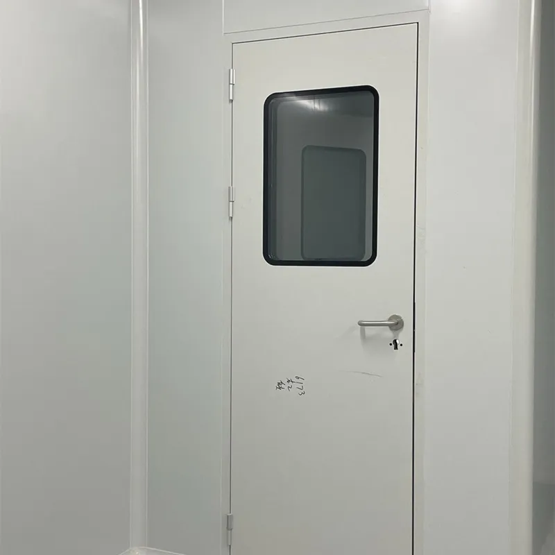 Alumínio Hermético Clean Room Steel Door com Janela Vista