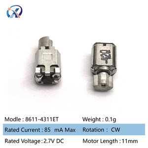 Motore DC Cilindrico Monofase 8611 Conforme ROHS, 2.7V 85mA CW, Motori a Vibrazione - Product Image 3