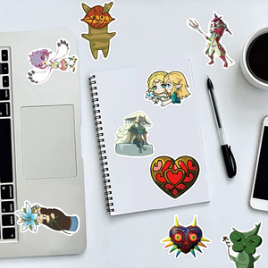 50 pièces enfants adolescents adultes étanche PVC <span class=keywords><strong>Zelda</strong></span> royaume larmes Graffiti autocollants pour cahiers tasses à eau bricolage décor cadeaux promotionnels - Product Image 4