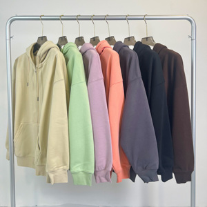 Sudadera con Capucha y Cremallera Extra Grande de Primera Calidad, con Bordado Personalizado al por Mayor, Estilo Degradado - Product Image 1
