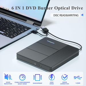 Usine Nouveau Graveur <span class=keywords><strong>Portable</strong></span> 6 en 1 Disque de <span class=keywords><strong>Lecteur</strong></span> Externe RW BD pour <span class=keywords><strong>Lecteur</strong></span> <span class=keywords><strong>DVD</strong></span> CD avec USB3.0 Emplacement pour Carte SD TF pour PC Windows <span class=keywords><strong>Ordinateur</strong></span> <span class=keywords><strong>Portable</strong></span> - Product Image 2