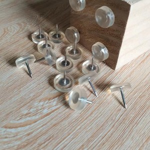 Clous antidérapants pour meubles, clous en plastique transparent épaissis, protecteurs de sol pour pieds de table et de chaise, tête durable avec broche - Product Image 5