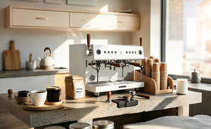 เครื่องชงกาแฟคาปูชิโน่เชิงพาณิชย์อัจฉริยะ เครื่องชงกาแฟเอสเพรสโซ่บาริสต้า พร้อมเครื่องตีฟองนมระดับมืออาชีพ อุปกรณ์ชงกาแฟ - Product Image 2