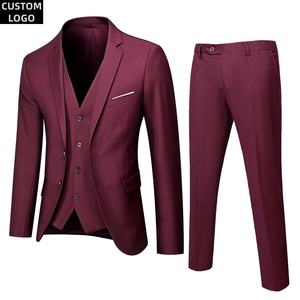 5xl Mannelijk Pak Custom Logo <span class=keywords><strong>3</strong></span> Stuks Homme Blazer Casual Bruiloft <span class=keywords><strong>Prom</strong></span> Luxe Bruidegoms Pakken Voor Mannen - Product Image 3
