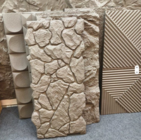 Vente en gros d'usine - Panneaux muraux en pierre 3D en PU imitation brique - Revêtement mural en pierre souple en PU pour mur extérieur - Imperméable