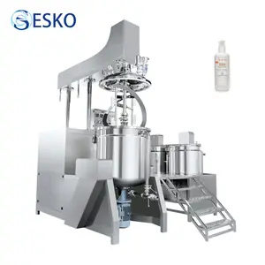 ESKO Body Lotion Cream Making Machine Emulsifying Lotion High Shear Mixer Tank Vacuum Emulsifier Homogenizer