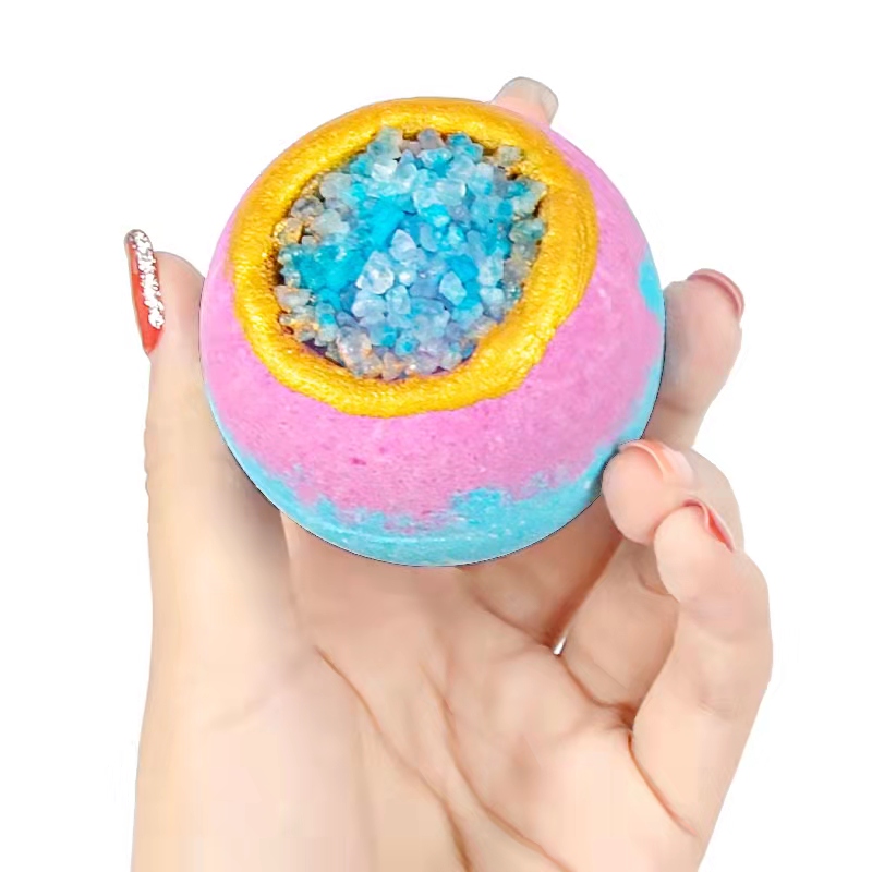 100% чистые натуральные органические Роскошные Детские Кристальные Бомбочки для ванны на заказ, бомбочка для ванны внутри, Рождественская игрушка для ванны, набор бомбочек для ванны с единорогом