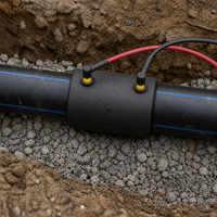 Raccord de tube à électrofusion haute pression HDPE PE100 80 pour conduites d'eau