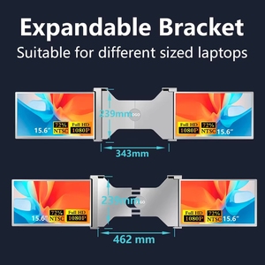 Écran d'extension pour ordinateur portable de grande taille 15,6 pouces, compatible avec et fonctionnant en plug-and-play pour les ordinateurs portables de 15 à 17 pouces - Product Image 5