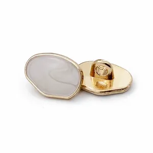 Hoge Kwaliteit Slank Welted Hoge Hak Gouden Metalen Knopen Voor Overhemd Dames Chanel-Stijl Jas Gebreide Trui Pak Manchet