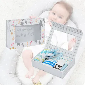 Iyi fiyat lüks ambalaj yenidoğan bebek kız Favor giyim şeffaf duş hediye saklama kutuları parti süslemeleri oyuncaklar