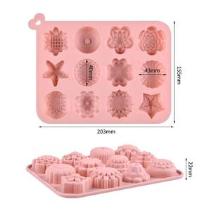 Hot-selling 3D flower-shaped soap <b>baking</b> tray, chocolate mold, <b>silicone</b> cake mold - Product Image 2