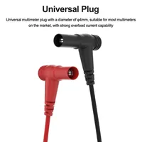 SUNSHINE SS-024B 1000V 20A Cable de prueba con sonda de acero inoxidable y aguja reemplazable para multímetro, herramienta de prueba universal