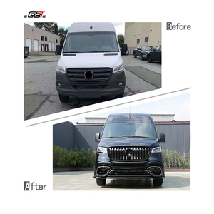 GBT Popular 2018-On Mercedes Sprinter W907 Short Model Convert <span class=keywords><strong>Kit</strong></span> <span class=keywords><strong>pour</strong></span> Benz Sprinter W907 Model Grill Bumper Upgrade Accessories - Product Image 3