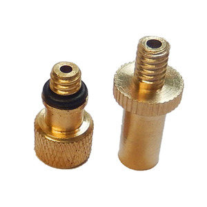 4 Piece Brass Air <b>Pump</b> <b>Adapter</b> Set For Bike Valve Conversion With Threaded Connectors And O Ring Seal - Product Image 5