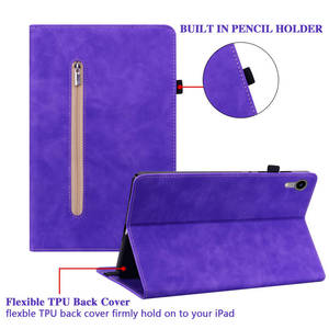 Étui portefeuille en cuir PU multicolore à fermeture éclair avec fente pour carte étui de protection pour tablette pour <span class=keywords><strong>Nokia</strong></span> t5 8 pouces 2022 housse de protection pour tablette - Product Image 3