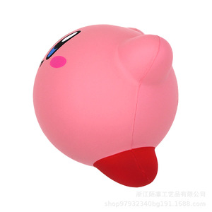 Pu Foam Kirby Stress Relief Toy Slow <b>Rebound</b> Decor Gift For Kids 2 To 4 Years Unisex - Product Image 2