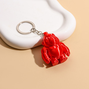 Llavero de gorila, colgante de mono para mochila, colgantes de animales de brazo largo para bolso, decoración para llaveros, regalos de cumpleaños para adultos y niños - Product Image 2