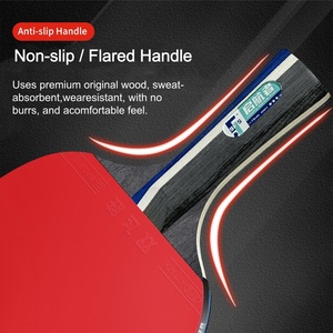 Raquettes de tennis de table professionnelles avec manche en bois, caoutchouc 3 étoiles, <span class=keywords><strong>raquette</strong></span> de <span class=keywords><strong>ping</strong></span>-<span class=keywords><strong>pong</strong></span> de bonne qualité - Product Image 3