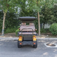 Voiturette de golf électrique tout-terrain personnalisée 4 places avec sièges arrière pour hôtel, ferme, complexe hôtelier et véhicule tout-terrain (ATV/UTV)