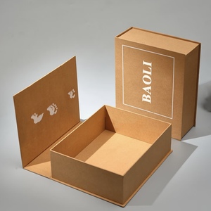 2025 Hot Selling Luxury Kraft Folding Rigid <strong>Box</strong> Custom Logo Printing 2mm Thickness Magnetic Lid Cardboard Gift Boxes Wholesale - Product Image 1