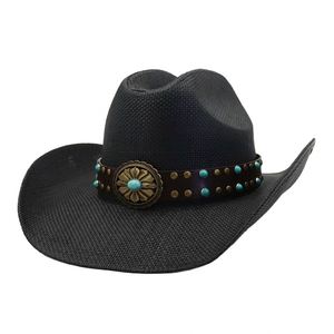 หมวกฟางสไตล์คาวบอยตะวันตกย้อนยุคแฟชั่นใหม่ N40 สำหรับตกปลาและเดินป่า เหมาะสำหรับทั้งชายและหญิง - Product Image 6