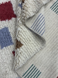 Alfombra Moderna con Patrón Geométrico, Rectangular, de Lana y Acrílico, Anudada a Mano, Antideslizante, de Pelo Medio, para Decoración de Dormitorio - Product Image 2