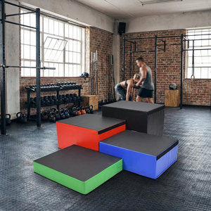 Equipo de Gimnasio VIGFIT, Caja Pliométrica 4 en 1 para Entrenamiento de Fuerza, Altura Ajustable, para Entrenamiento Funcional en Casa - Product Image 3